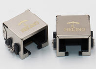 Brass Shielded SMT Low Profile RJ45 , Tab Down 8P8C Ethernet Connector RJ45