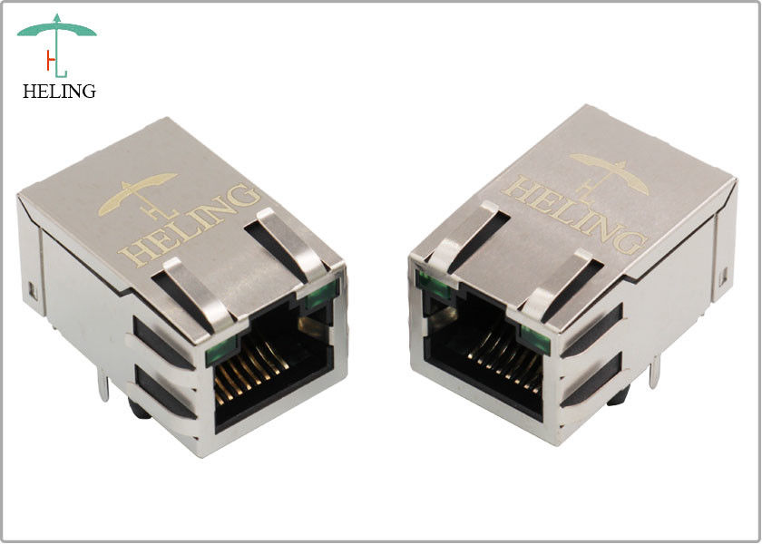 R / A 1000 Base - T Integrated Magnetics RJ45 , Ethernet Lan RJ45 Connector